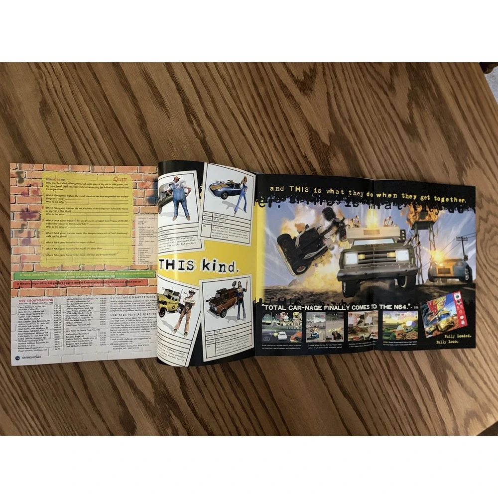 Nintendo Power Vol 118 March 1999 w/Poster, Charmeleon Pokémon Card & Inserts